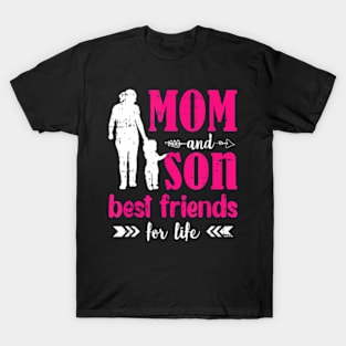 Mom And Son Mothers Day Best Friend Mom Momma T-Shirt